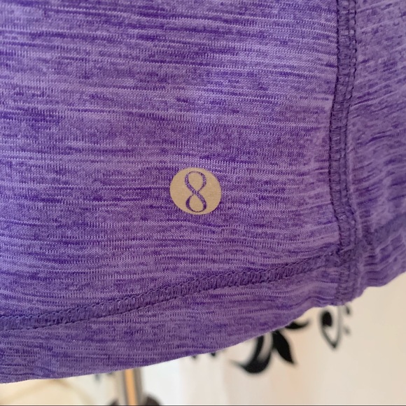 Layer8 Racerback Solid Purple with Pink Trim Tank Top Size Large - Picture 4 of 7
